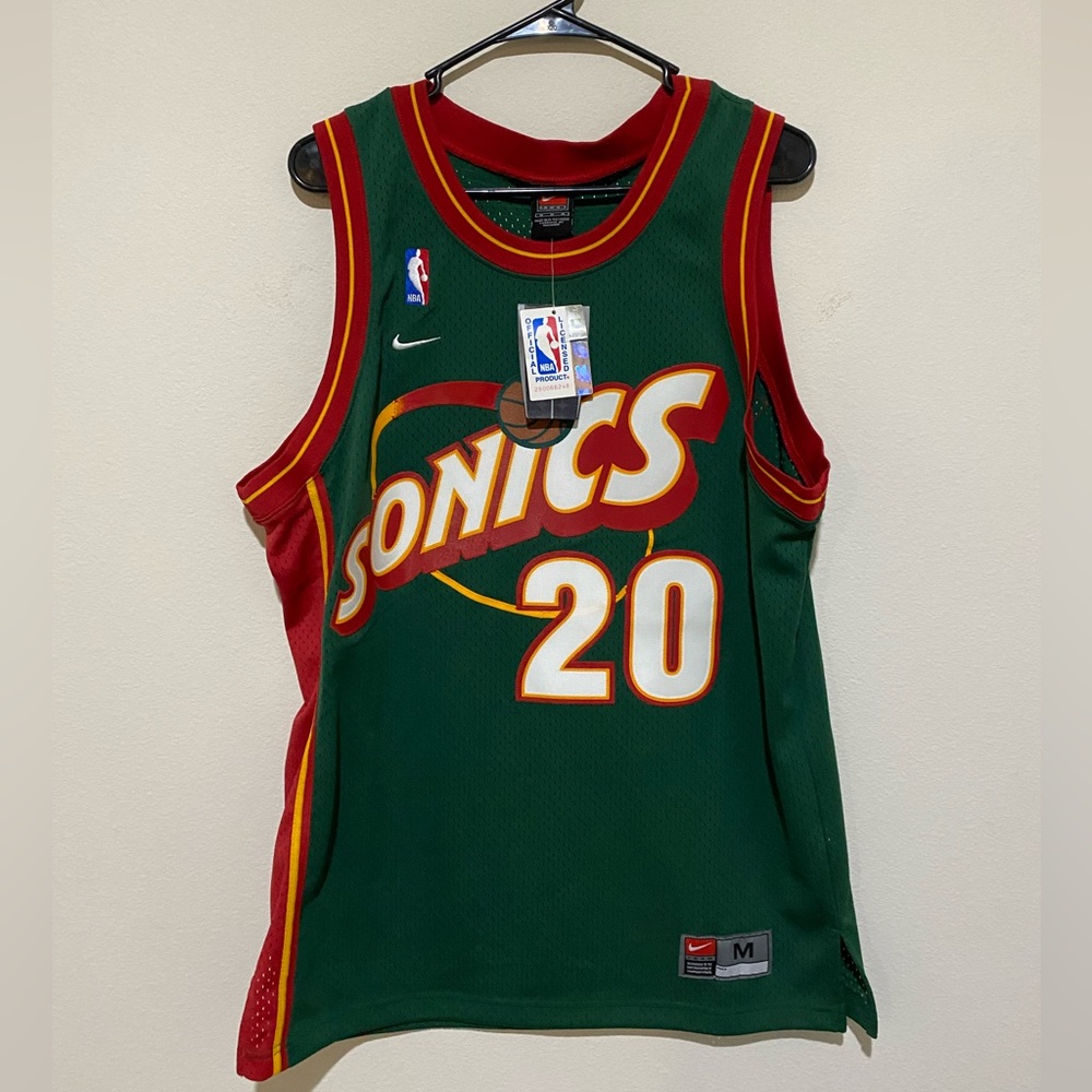 Nike Vintage Seattle Sonics Gary Payton Swingman Jersey NWT Mens Sz M Deadstock